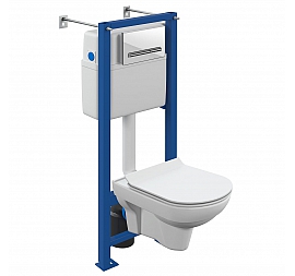 Инсталляция Cersanit с подвесным унитазом Cersanit City CO DPL EO slim A64439