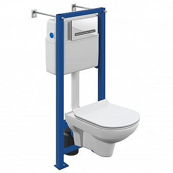 Инсталляция Cersanit с подвесным унитазом Cersanit City CO DPL EO slim A64439