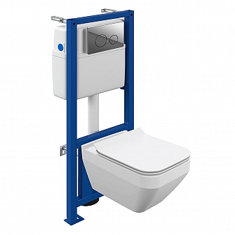 Инсталляция Cersanit с подвесным унитазом Cersanit Crea Square DPL EO slim A64443