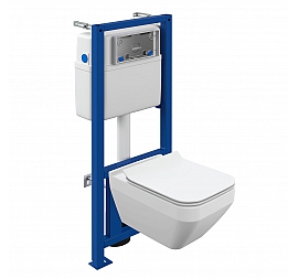 Инсталляция Cersanit с подвесным унитазом Cersanit Crea Square DPL EO slim A63997