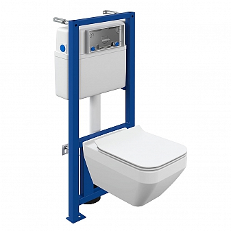 Инсталляция Cersanit с подвесным унитазом Cersanit Crea Square DPL EO slim A63997