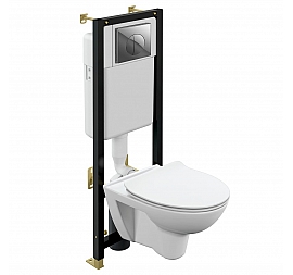 Инсталляция Cersanit с подвесным унитазом Cersanit Parva CO DPL EO Slim A64231