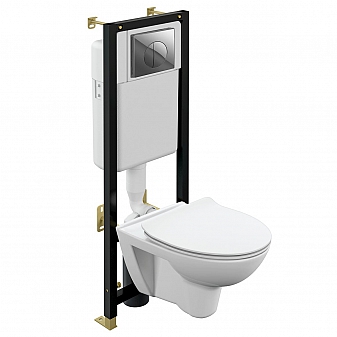 Инсталляция Cersanit с подвесным унитазом Cersanit Parva CO DPL EO Slim A64231