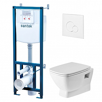 Инсталляция Santek с подвесным унитазом Santek Нео rimless 1.WH50.1.758
