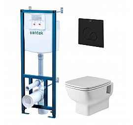 Инсталляция Santek с подвесным унитазом Santek Нео rimless 1.WH50.1.777