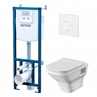 Инсталляция Santek с подвесным унитазом Santek Лайн rimless 1.WH50.1.750