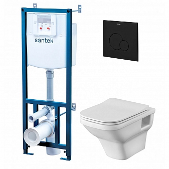 Инсталляция Santek с подвесным унитазом Santek Лайн rimless 1.WH50.1.778