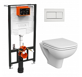 Инсталляция Vitra с подвесным унитазом Vitra S20 9004B003-7207