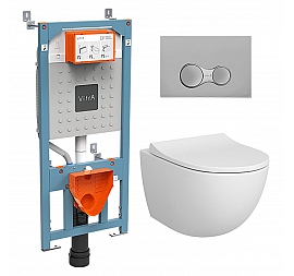 Инсталляция Vitra с подвесным унитазом Vitra Sento Rim-Ex 9830B003-7207