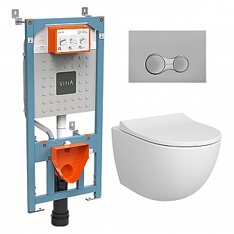 Инсталляция Vitra с подвесным унитазом Vitra Sento Rim-Ex 9830B003-7207