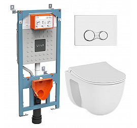 Инсталляция Vitra с подвесным унитазом Vitra S40 9860B003-7200