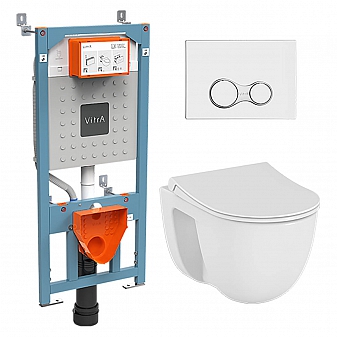 Инсталляция Vitra с подвесным унитазом Vitra S40 9860B003-7200