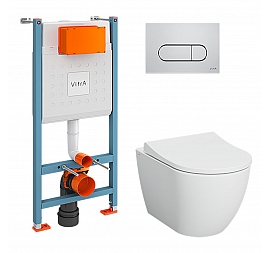 Инсталляция Vitra с подвесным унитазом Vitra Mia Round 9873B003-7201