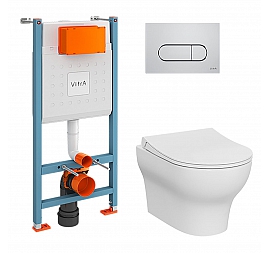 Инсталляция Vitra с подвесным унитазом Vitra Zentrum Round 9879B003-7200