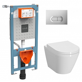 Инсталляция Vitra с подвесным унитазом Vitra Integra Round 9004B003-7202