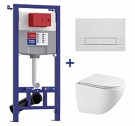 Инсталляция Lemark с подвесным унитазом Lemark Glazer 100121431