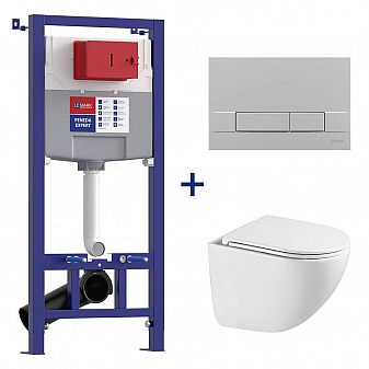 Инсталляция Lemark с подвесным унитазом Lemark Glazer 100123433