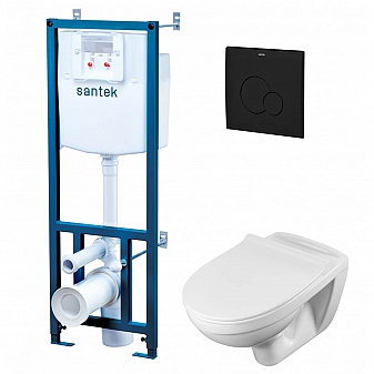 Инсталляция Santek с подвесным унитазом Santek Бореаль rimless 1.WH50.1.834