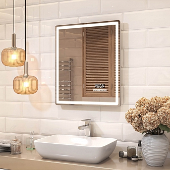 Зеркало Vigo Geometry Media Voice 600 60 см