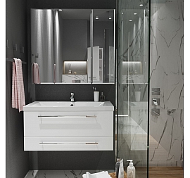 Шкаф зеркальный 1Marka Соната 90 см