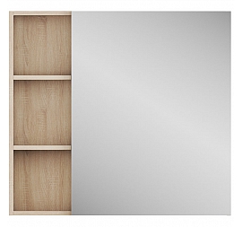 Шкаф зеркальный Uncoria Арно 80 см дуб сонома