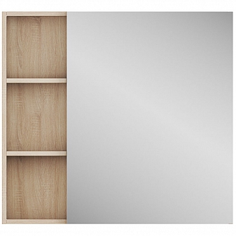 Шкаф зеркальный Uncoria Арно 80 см дуб сонома