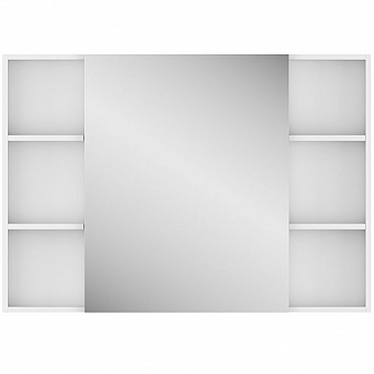 Шкаф зеркальный Uncoria Джелла 105 см белый
