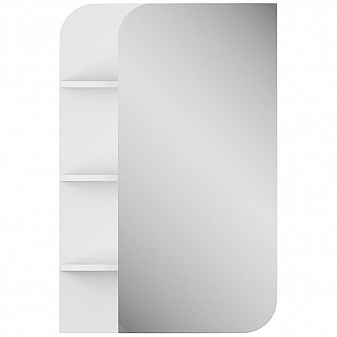 Шкаф зеркальный Uncoria Лина 50 см полки слева