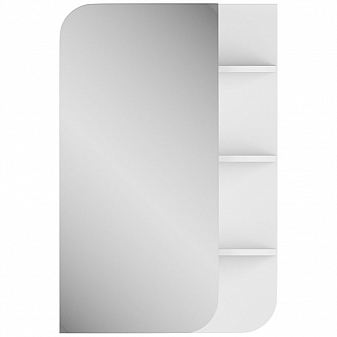 Шкаф зеркальный Uncoria Лина 50 см полки справа