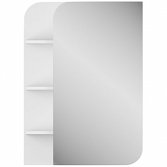 Шкаф зеркальный Uncoria Лина 55 см полки слева