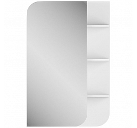 Шкаф зеркальный Uncoria Лина 55 см полки справа