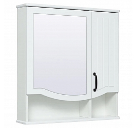 Шкаф зеркальный Runo Марсель 65 см белый