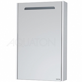 Шкаф зеркальный Акватон Сильва 50 1A215502SIW7L 50 см дуб полярный