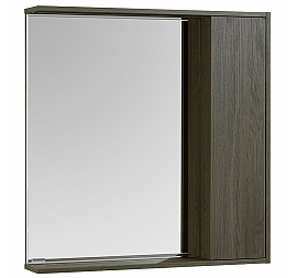 Шкаф зеркальный Акватон Стоун 80 1A228302SXC80 80 см грецкий орех