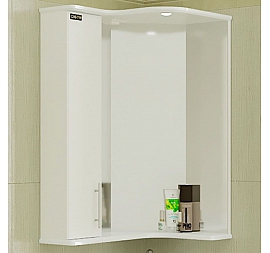 Шкаф зеркальный Санта Аврора 116002 70 см угловое