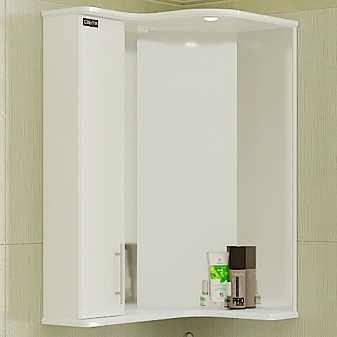 Шкаф зеркальный Санта Аврора 116002 70 см угловое