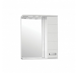 Шкаф зеркальный Style Line Ирис 65 см с подсветкой