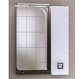 Шкаф зеркальный Vigo Bruno 102-600 60 см антик/белый