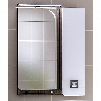 Шкаф зеркальный Vigo Bruno 102-600 60 см антик/белый