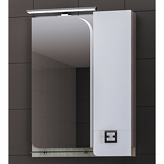 Шкаф зеркальный Vigo Bruno 102-600 60 см кантри/белый