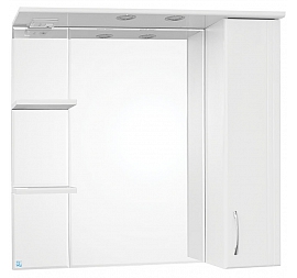 Шкаф зеркальный Style Line Эко Стандарт Панда 750-2/C 75 см