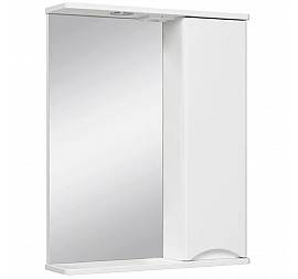 Шкаф зеркальный Runo Афина 60 см белый
