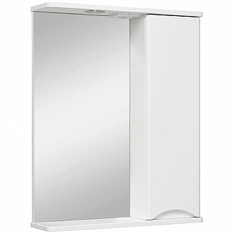 Шкаф зеркальный Runo Афина 60 см белый