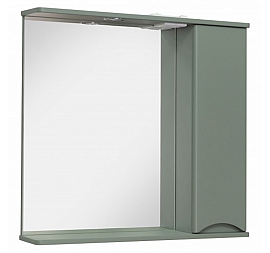 Шкаф зеркальный Runo Афина 80 см цемент