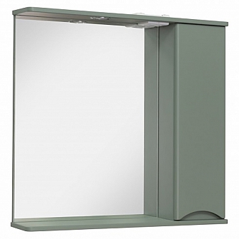 Шкаф зеркальный Runo Афина 80 см цемент
