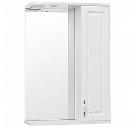 Шкаф зеркальный Style Line Олеандр-2 55/С люкс 55 см белый