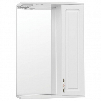 Шкаф зеркальный Style Line Олеандр-2 55/С люкс 55 см белый