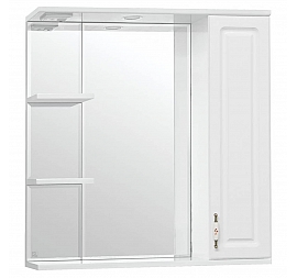 Шкаф зеркальный Style Line Олеандр-2 75/С люкс 75 см белый