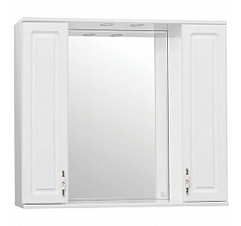 Шкаф зеркальный Style Line Олеандр-2 90/С люкс 90 см белый