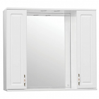 Шкаф зеркальный Style Line Олеандр-2 90/С люкс 90 см белый